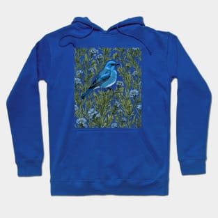 Nevada Mountain Bluebird And Sagebrush 2 Hoodie